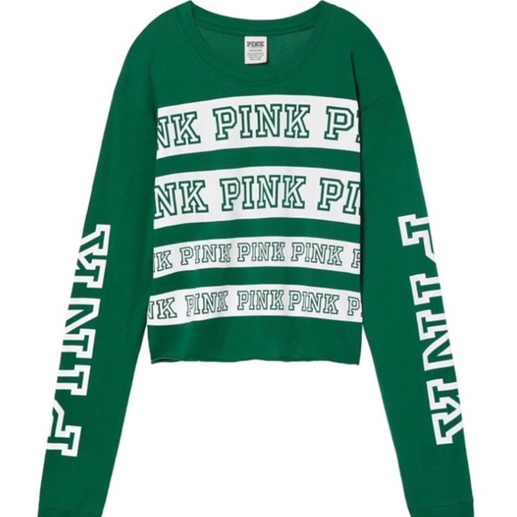 NWT Pink VS Crop Tee - Picture 2 of 8